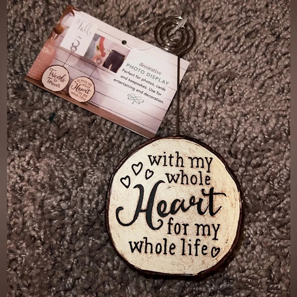 NWT “With my whole heart for my whole life” photo display - Picture 1 of 7